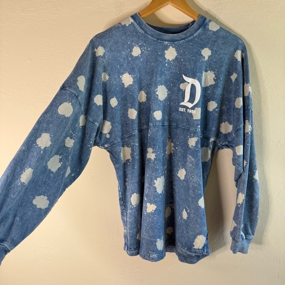 Disneyland Bleach Splatter Spirit Jersey Size Small Blue and White - Picture 6 of 7